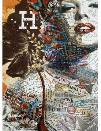 Sérigraphie sur papier d'art épais. Don't Easily Abandon The Hope. Daté et signé de l'artiste Death NYC