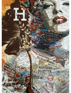Sérigraphie sur papier d'art épais. Don't Easily Abandon The Hope. Daté et signé de l'artiste Death NYC