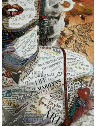 Sérigraphie sur papier d'art épais. Don't Easily Abandon The Hope. Daté et signé de l'artiste Death NYC