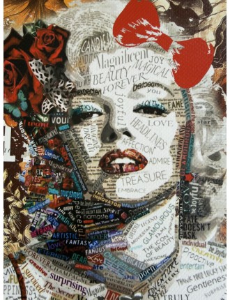 Sérigraphie sur papier d'art épais. Don't Easily Abandon The Hope. Daté et signé de l'artiste Death NYC