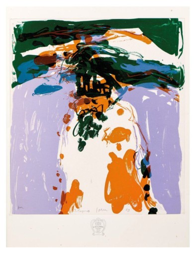 Lithographie couleur de Asger Jorn