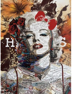 Sérigraphie sur papier d'art épais. Don't Easily Abandon The Hope. Daté et signé de l'artiste Death NYC