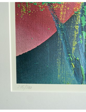 Composition abstraite. 1983. Sérigraphie en édition limitée de Gerhard Richter