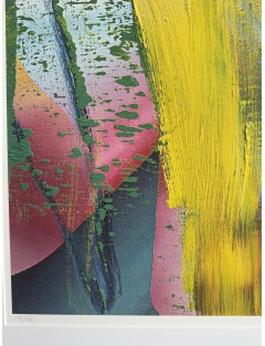 Composition abstraite. 1983. Sérigraphie en édition limitée de Gerhard Richter