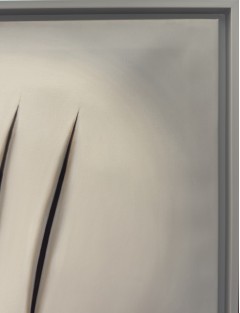 "Tributo a Fontana". Hommage à Fontana. Huile sur toile de Manuel Terán