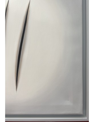 "Tributo a Fontana". Hommage à Fontana. Huile sur toile de Manuel Terán