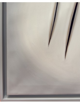 "Tributo a Fontana". Hommage à Fontana. Huile sur toile de Manuel Terán