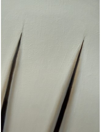 "Tributo a Fontana". Hommage à Fontana. Huile sur toile de Manuel Terán