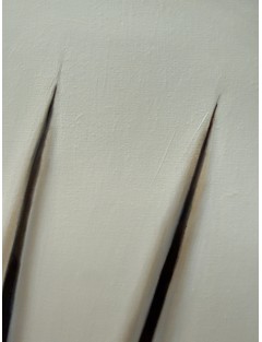 "Tributo a Fontana". Hommage à Fontana. Huile sur toile de Manuel Terán