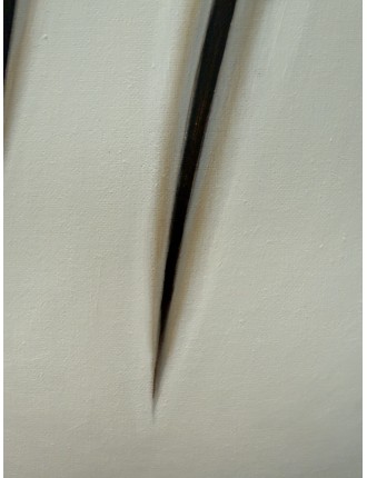 "Tributo a Fontana". Hommage à Fontana. Huile sur toile de Manuel Terán