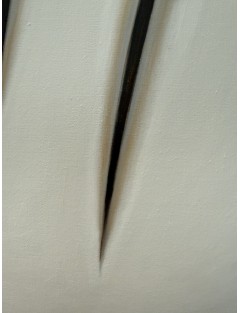 "Tributo a Fontana". Hommage à Fontana. Huile sur toile de Manuel Terán