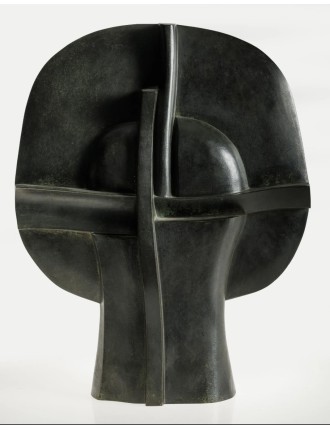Sculpture en bronze à patine verte. "Selene". Signée et numérotée de  José Luis Sánchez