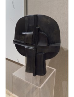 Sculpture en bronze à patine verte. "Selene". Signée et numérotée de  José Luis Sánchez