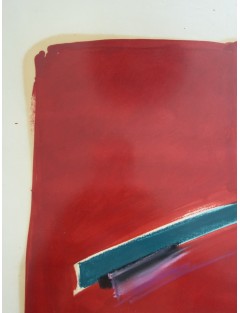 Flor de pascua I. Huile et graphite sur papier. 1988. Ecole Espagnole.