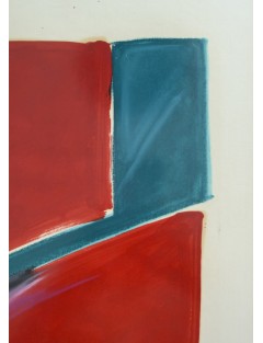 Flor de pascua I. Huile et graphite sur papier. 1988. Ecole Espagnole.