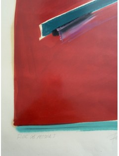 Flor de pascua I. Huile et graphite sur papier. 1988. Ecole Espagnole.