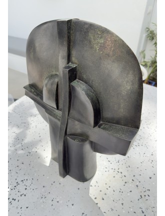 Sculpture en bronze à patine verte. "Selene". Signée et numérotée de  José Luis Sánchez