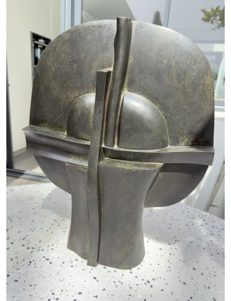 Sculpture en bronze à patine verte. "Selene". Signée et numérotée de  José Luis Sánchez