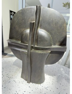Sculpture en bronze à patine verte. "Selene". Signée et numérotée de  José Luis Sánchez