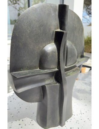 Sculpture en bronze à patine verte. "Selene". Signée et numérotée de  José Luis Sánchez