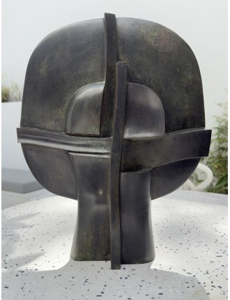 Sculpture en bronze à patine verte. "Selene". Signée et numérotée de  José Luis Sánchez