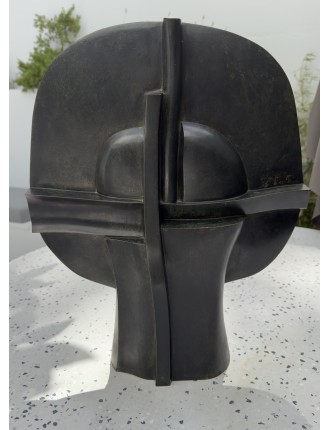 Sculpture en bronze à patine verte. "Selene". Signée et numérotée de  José Luis Sánchez