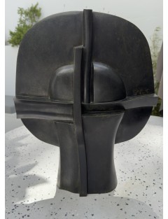 Sculpture en bronze à patine verte. "Selene". Signée et numérotée de  José Luis Sánchez