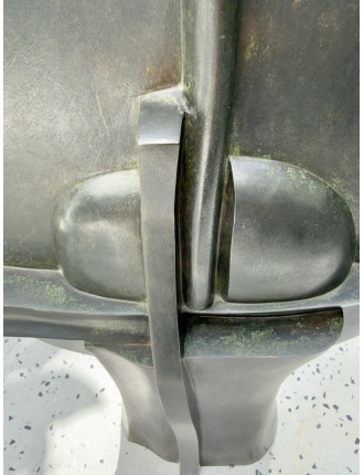 Sculpture en bronze à patine verte. "Selene". Signée et numérotée de  José Luis Sánchez