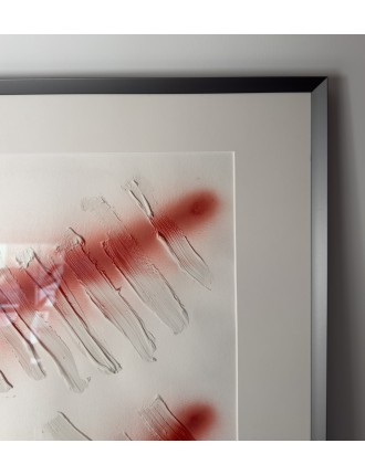Composition abstraite. 1993. Technique mixte. Acrylique et aérosol sur papier de François Arnal