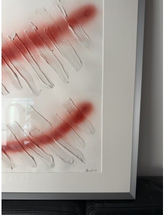 Composition abstraite. 1993. Technique mixte. Acrylique et aérosol sur papier de François Arnal