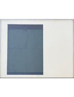 Composition abstraite. Gouache sur papier. Signée et datée 1977 de Jean-Pierre Pincemin