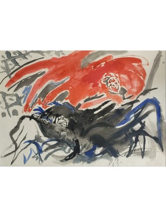 Aquarelle sur papier de Edouard Pignon