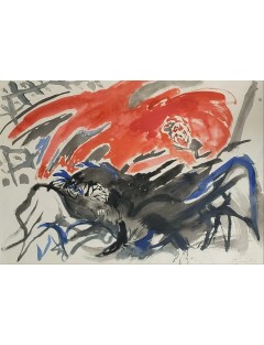 Aquarelle sur papier de Edouard Pignon
