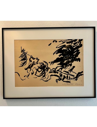 Lavis d'encre de Edouard Pignon
