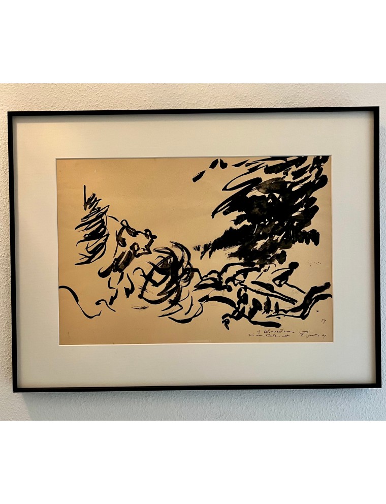 Lavis d'encre de Edouard Pignon Lavis d'encre de Edouard Pignon