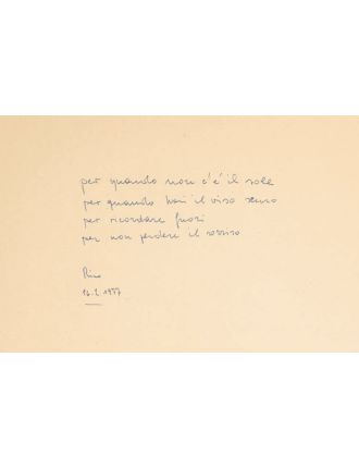 Heinrich Steiner – Papier – Paysage italien vue de la terrasse