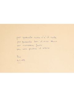 Heinrich Steiner – Papier – Paysage italien vue de la terrasse