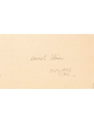 Heinrich Steiner – Papier – Paysage italien vue de la terrasse