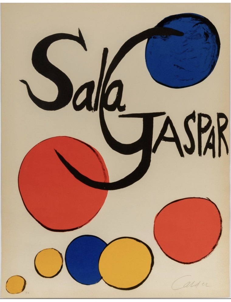 Lithographie Sala Gaspar, signé et dédicacé, Ep HC de Alexandre CALDER