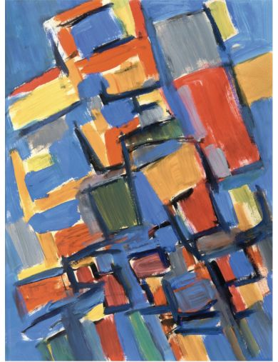 Jacques Germain – Bois – 1957 – Gouache 1957
