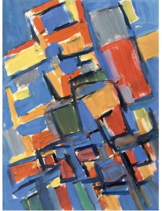 Jacques Germain – Bois – 1957 – Gouache 1957