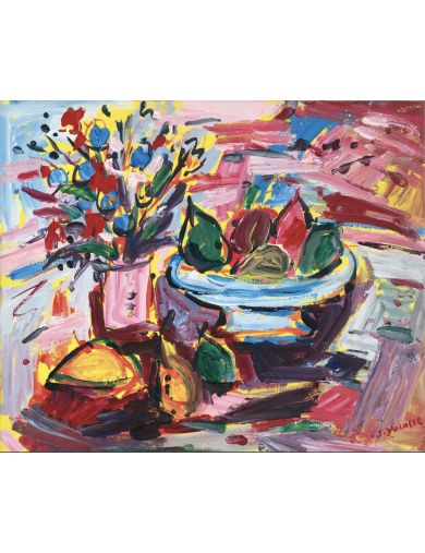 Jean Ducasse – Acrylique – Nature morte aux poires