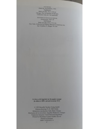 Livre Hopper. Ivo Kranzfelder. Edition Taschen.