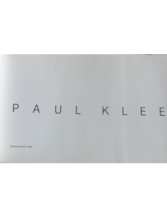 Livre Paul Klee. Edition Musée des Beaux-Arts Nimes 1984.