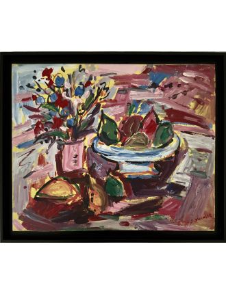 Jean Ducasse – Acrylique – Nature morte aux poires