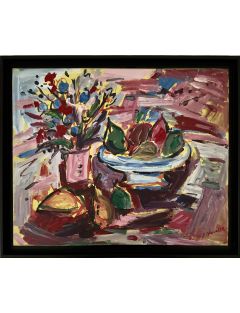Jean Ducasse – Acrylique – Nature morte aux poires
