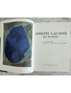 Livre Joseph Lacasse par lui même. Edition Fond mercator. 1974.
