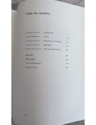 Livre Joseph Lacasse par lui même. Edition Fond mercator. 1974.
