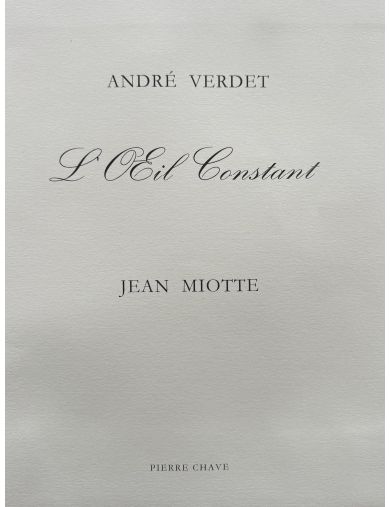 Jean Miotte – 2001 – L'œil constant