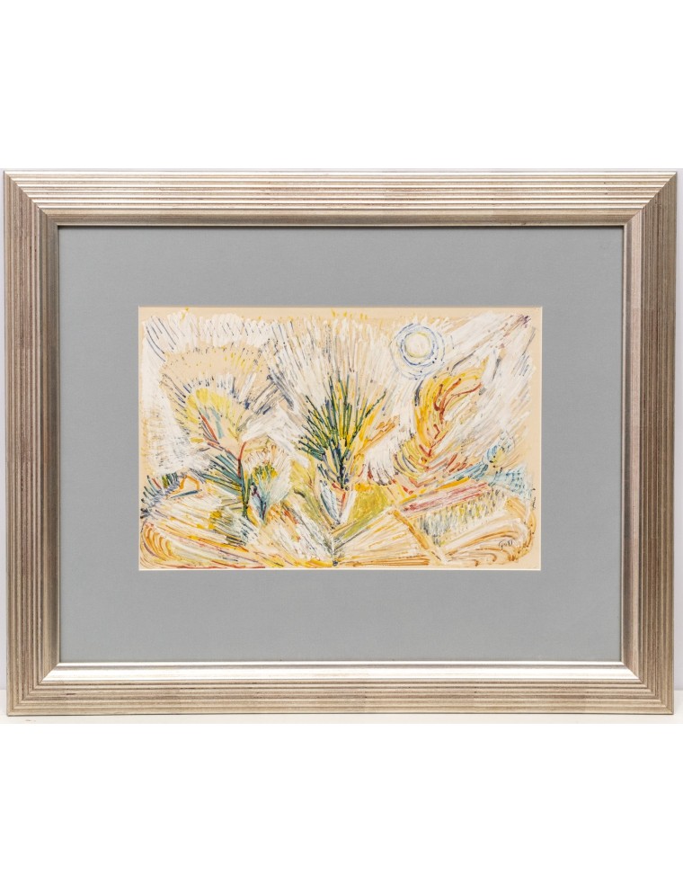 Paysage ensoleille. Gouache de Geer Van Velde Paysage ensoleille. Gouache de Geer Van Velde